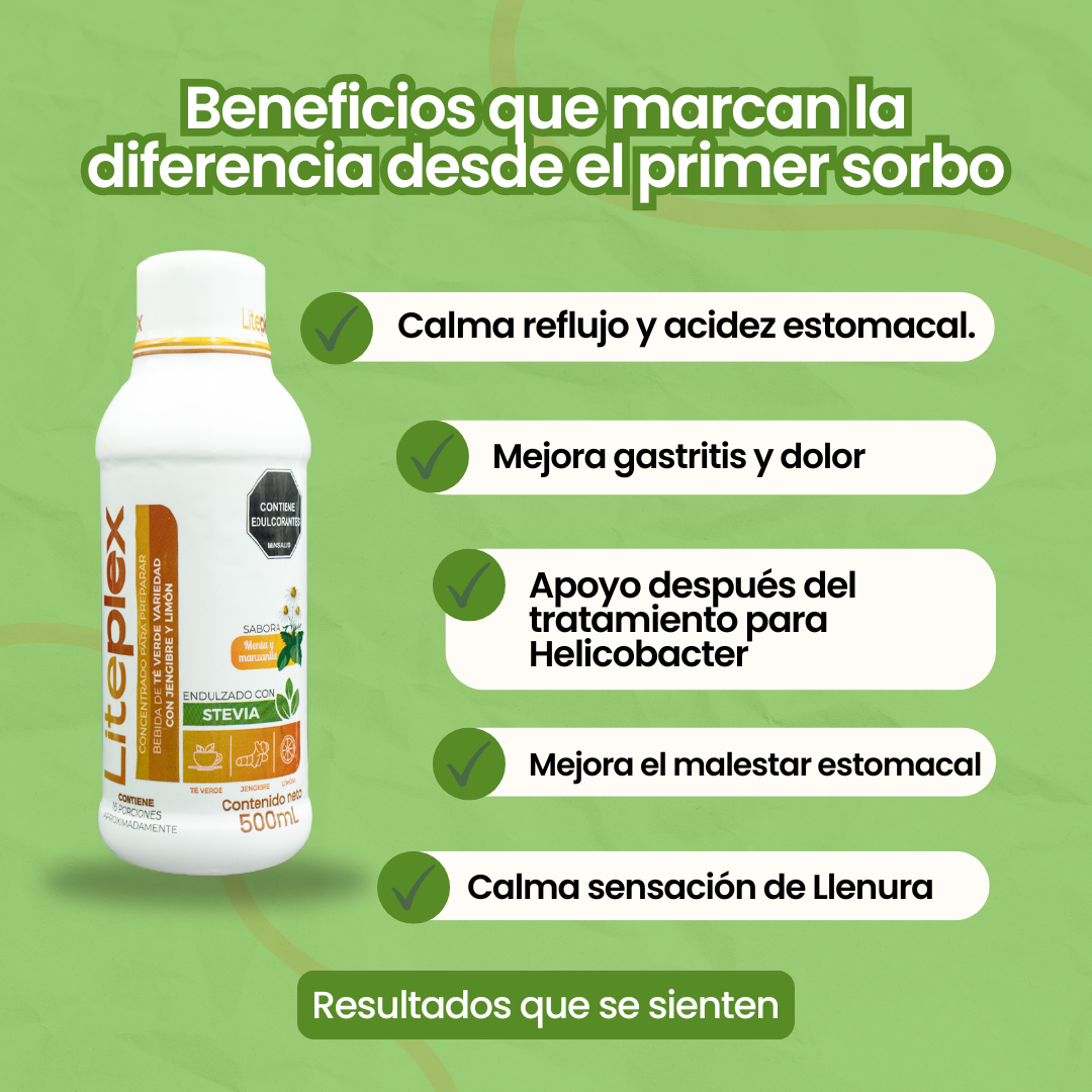 Liteplex - Gastritis - Reflujo - Acidez - Llenura